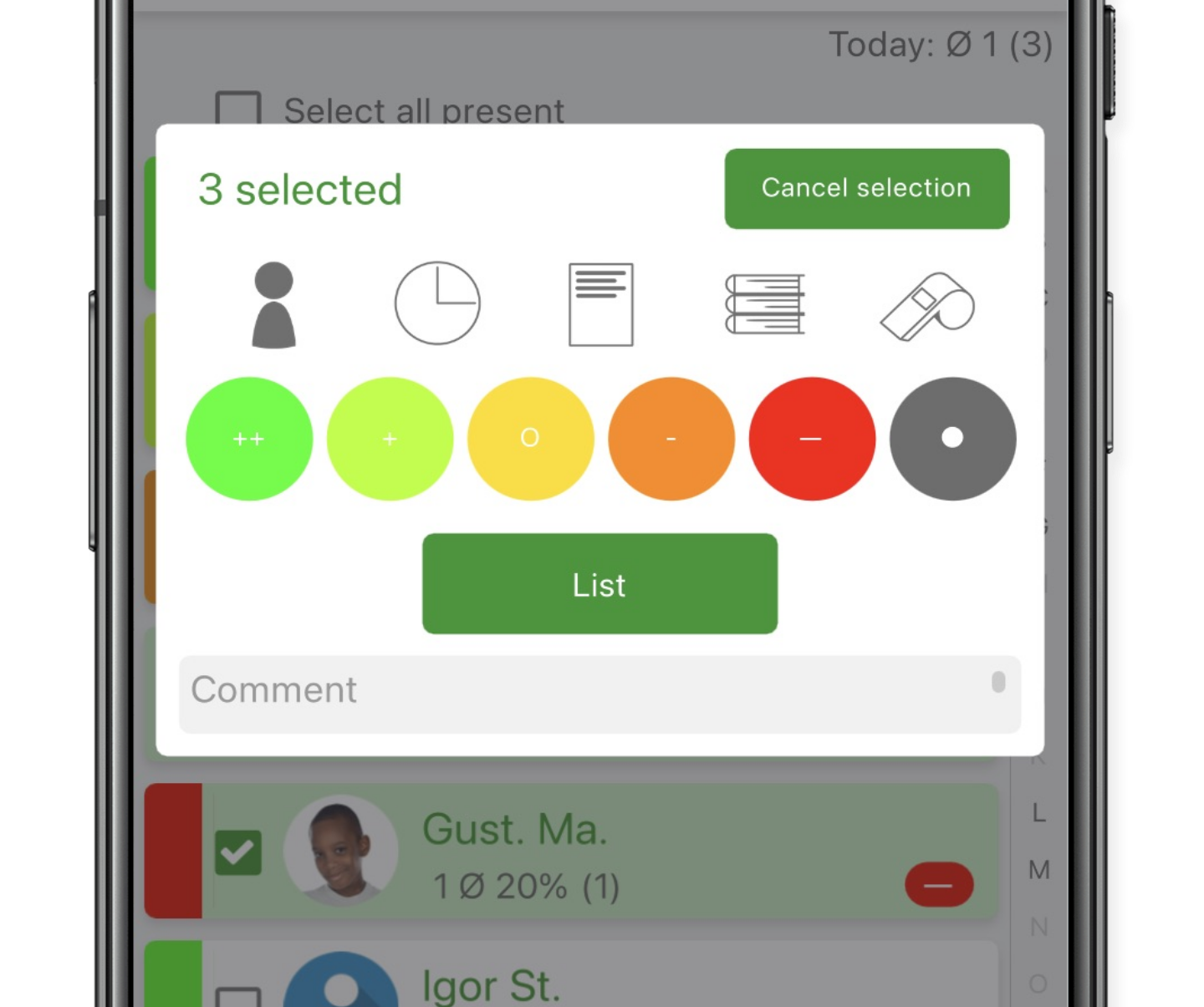 input with multiple selection